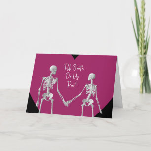 Bis dass der Tod uns scheidet Valentinstagskarte o Dankeskarte