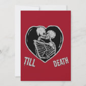 Bis Deah Emo Goth Vlanetine's Day Feiertagskarte (Vorderseite)