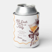 Bis Death Bow Cocktail Halloween Bacheloerette Dosenkühler (Kanne Vorderseite)