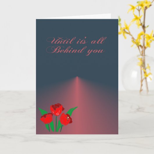 Bis deine Scheidung hinter dir ist Karte (Gelbe Blume)