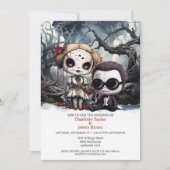 Bis der Tod machen wir Teil Braut und Gräuel Einladung (Vorderseite)