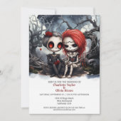 Bis der Tod machen wir Teil zwei Briden Einladung (Vorderseite)