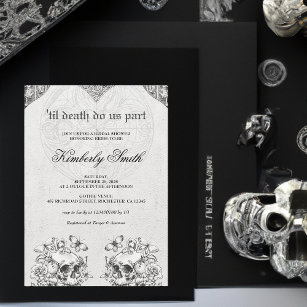 Bis der Tod macht uns Teil des gotischen Brautpart Einladung