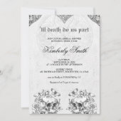 Bis der Tod macht uns Teil des gotischen Brautpart Einladung (Vorderseite)