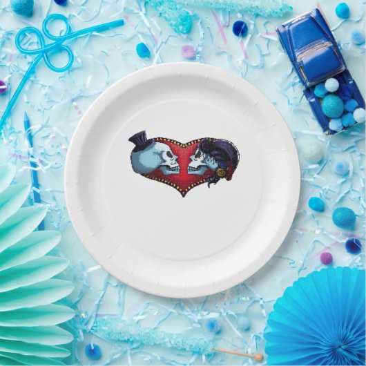 Bis der Tod macht uns Teil. Klassisch Pappteller (Party)