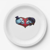 Bis der Tod macht uns Teil. Klassisch Pappteller (Vorderseite)