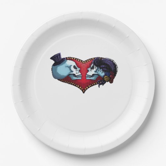 Bis der Tod macht uns Teil. Klassisch Pappteller (Vorderseite)