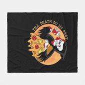 Bis der Tod macht uns Teil. Pizza Forever! Fleecedecke (Vorderseite (Horizontal))