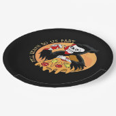 Bis der Tod macht uns Teil. Pizza Forever! Pappteller (Schrägansicht)