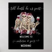 Bis der Tod, Teil Goth Skeleton Brides Willkommen Poster (Vorne)