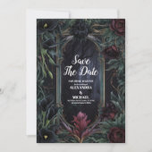 Bis der Tod, Teil Gothic Halloween Hochzeit Save The Date (Vorderseite)