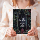 Bis der Tod, Teil Gothic Halloween Hochzeit Save The Date