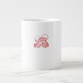 Bis der Tod uns beiseite lässt (rot transparent) Jumbo-Tasse (Vorderseite)