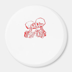 Bis der Tod uns beiseite lässt (rot transparent) Magnet