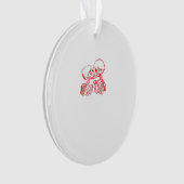 Bis der Tod uns beiseite lässt (rot transparent) Ornament (Vorderseite)