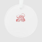 Bis der Tod uns beiseite lässt (rot transparent) Ornament (Vorderseite)