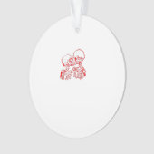 Bis der Tod uns beiseite lässt (rot transparent) Ornament (Vorderseite)