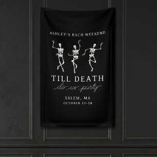 Bis der Tod uns feiert Junggesellinnenabschied Banner