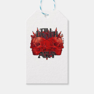 Bis der Tod uns Kunst auf weißer Klassik Geschenkanhänger