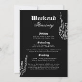 Bis der Tod uns Party Junggeselinnen-Abschied Einladung (Rückseite)