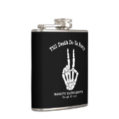 Bis der Tod uns Party Junggeselinnen-Abschied Flachmann (Rechts)