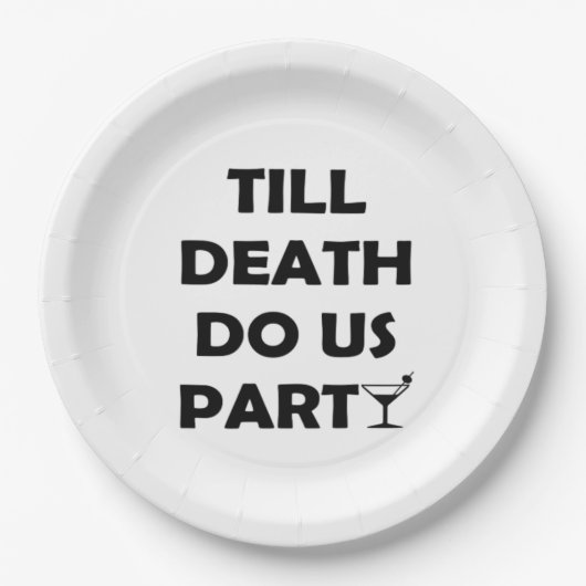 Bis der Tod uns scheidet, Classic & Basic Design Pappteller (Vorderseite)