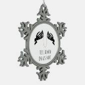 Bis der Tod uns Teil-Boxy macht Schneeflocken Zinn-Ornament (Links)