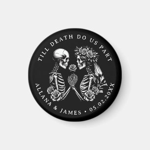 Bis der Tod uns Teil der gotischen Hochzeit Magnet