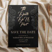 Bis der Tod uns Teil der gotischen Hochzeit Save The Date