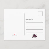 Bis der Tod uns Teil der gotischen Rose Save the D Ankündigungspostkarte (Rückseite)