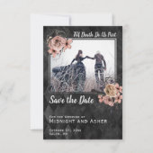 Bis der Tod uns Teil der gotischen Rose Save the D Date (Vorderseite)