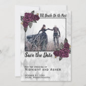 Bis der Tod uns Teil der gotischen Rose Save the D Date (Vorderseite)