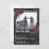 Bis der Tod uns Teil der gotischen Rose Save the D Date (Vorderseite)