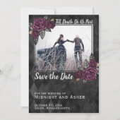 Bis der Tod uns Teil der gotischen Rose Save the D Date (Vorderseite)