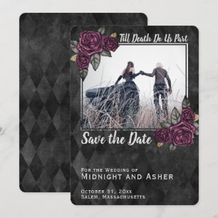 Bis der Tod uns Teil der gotischen Rose Save the D Date
