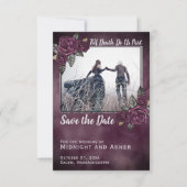 Bis der Tod uns Teil der gotischen Rose Save the D Date (Vorderseite)