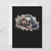 Bis der Tod uns Teil dunkles Moody-Brautparty Einladung (Rückseite)