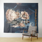 Bis der Tod uns Teil Halloween Hangabend Wandteppich (Beispiel (Horizontal))