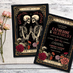 Bis der Tod uns Teil macht | Einladung zur Hochzei<br><div class="desc">Die Einführung des Tarots "Till Death Do Us Part" Skeleton Liebe Einladung 2, wo die mystischen Welten des Tarots und die Romantik eines Skelettpaares nahtlos zusammenkommen. Inmitten des faszinierenden Charmes der Tarot-Symbole verleiht diese Einladung Ihren Hochzeitsfeiern eine mystische Note. Trotz der ungewöhnlichen Paarung zeigt die Verbindung zwischen einem Skelettpaar, die...</div>