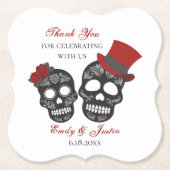 Bis der Tod uns Teil macht | GASTGESCHENK HOCHZEIT Untersetzer (Vorderseite)