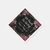 Bis der Tod uns Teil macht | Gothic Black Dark Wed Serviette (Ecke)