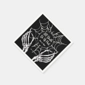 Bis der Tod uns Teil macht | Gothic Black HalloWed Serviette (Ecke)