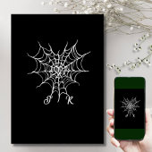 Bis der Tod uns Teil macht | Gothic Heart & Skelet Einladung