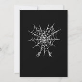 Bis der Tod uns Teil macht | Gothic Heart & Skelet Einladung (Rückseite)