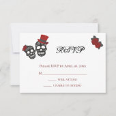 Bis der Tod uns Teil macht | Hochzeit RSVP Karte (Vorderseite)