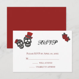 Bis der Tod uns Teil macht | Hochzeit RSVP Karte