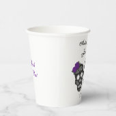 Bis der Tod uns Teil macht | Lila Hochzeit Pappbecher (Rechts)