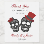 Bis der Tod uns Teil macht | PERSONALISIERTE GASTG Weinetikett (Einzelnes Label)