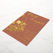 Bis der Tod uns Teil moderner Schädelhochzeit Folieneinladung (Gedreht)