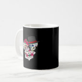 Bis der Tod uns Teil Schädel Kaffeetasse (Vorderseite Links)